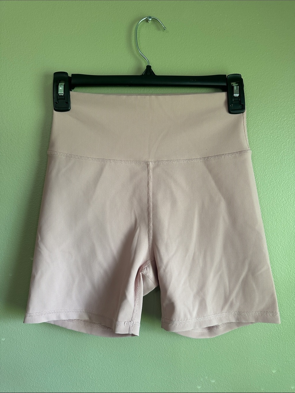 High-Waist Women’s Bike Shorts in Blush Pink